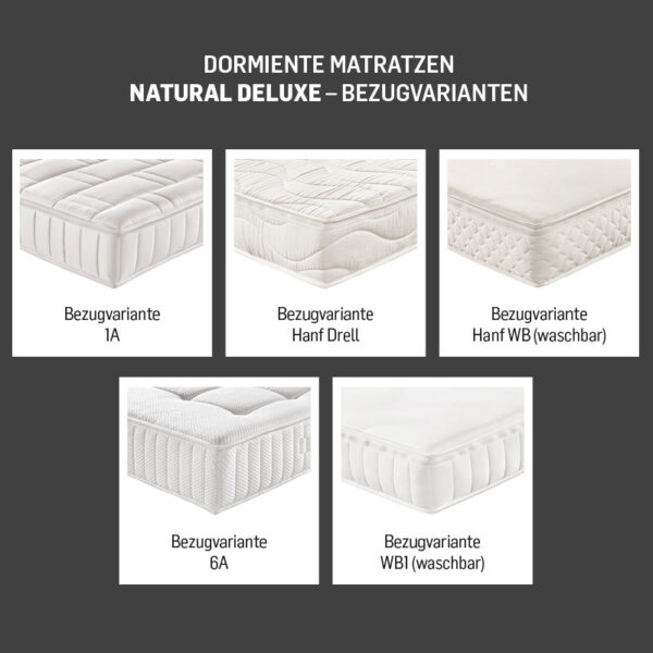 dormiente matratzen bezugvarianten Natural Deluxe
