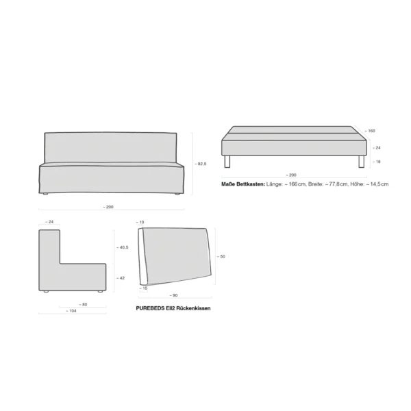 Schramm Purebeds Schlafsofa Ell2
